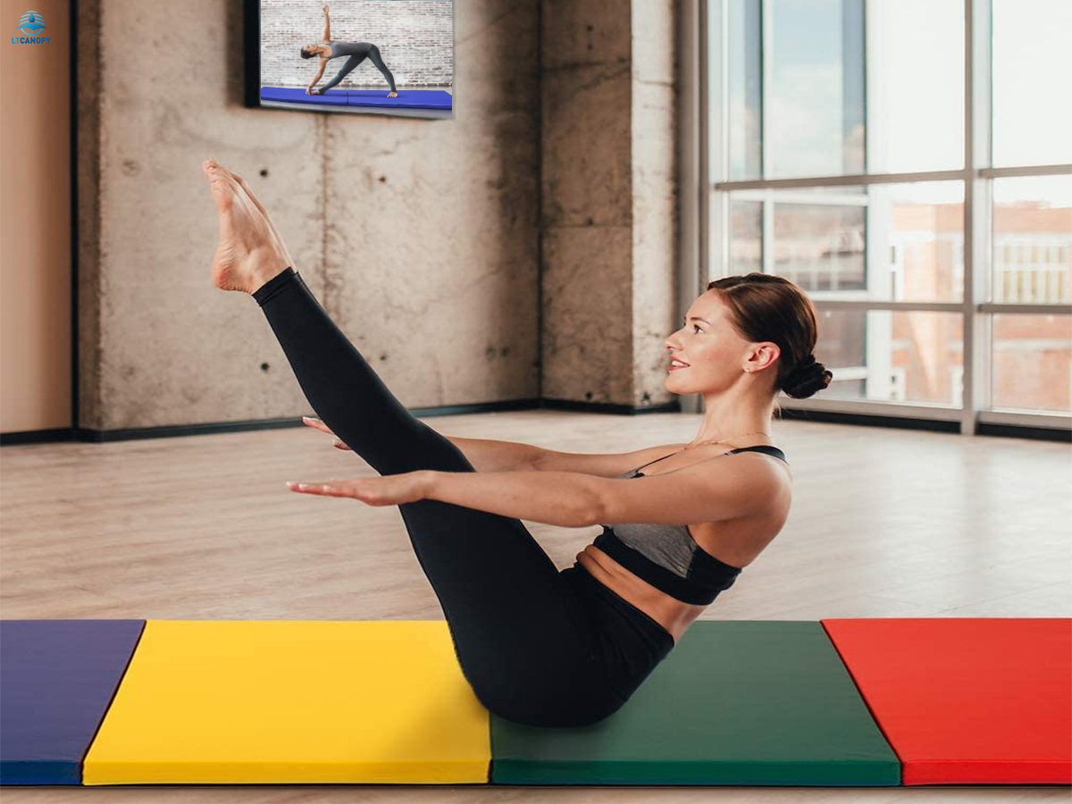 Fourfold Gymnastics Mats with Carrying Handles Buy foldable