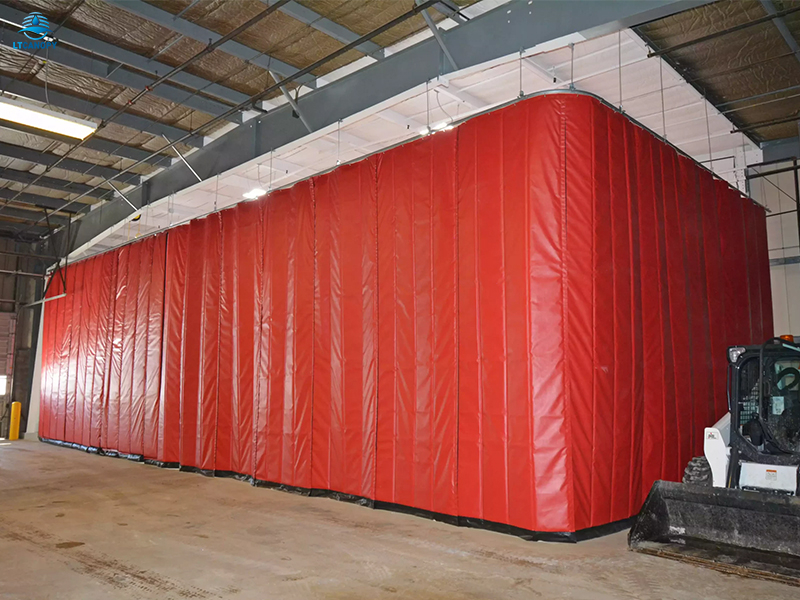 Retractable Insulated Industrial Curtains Buy insulated curtain wall, Industrial Thermal