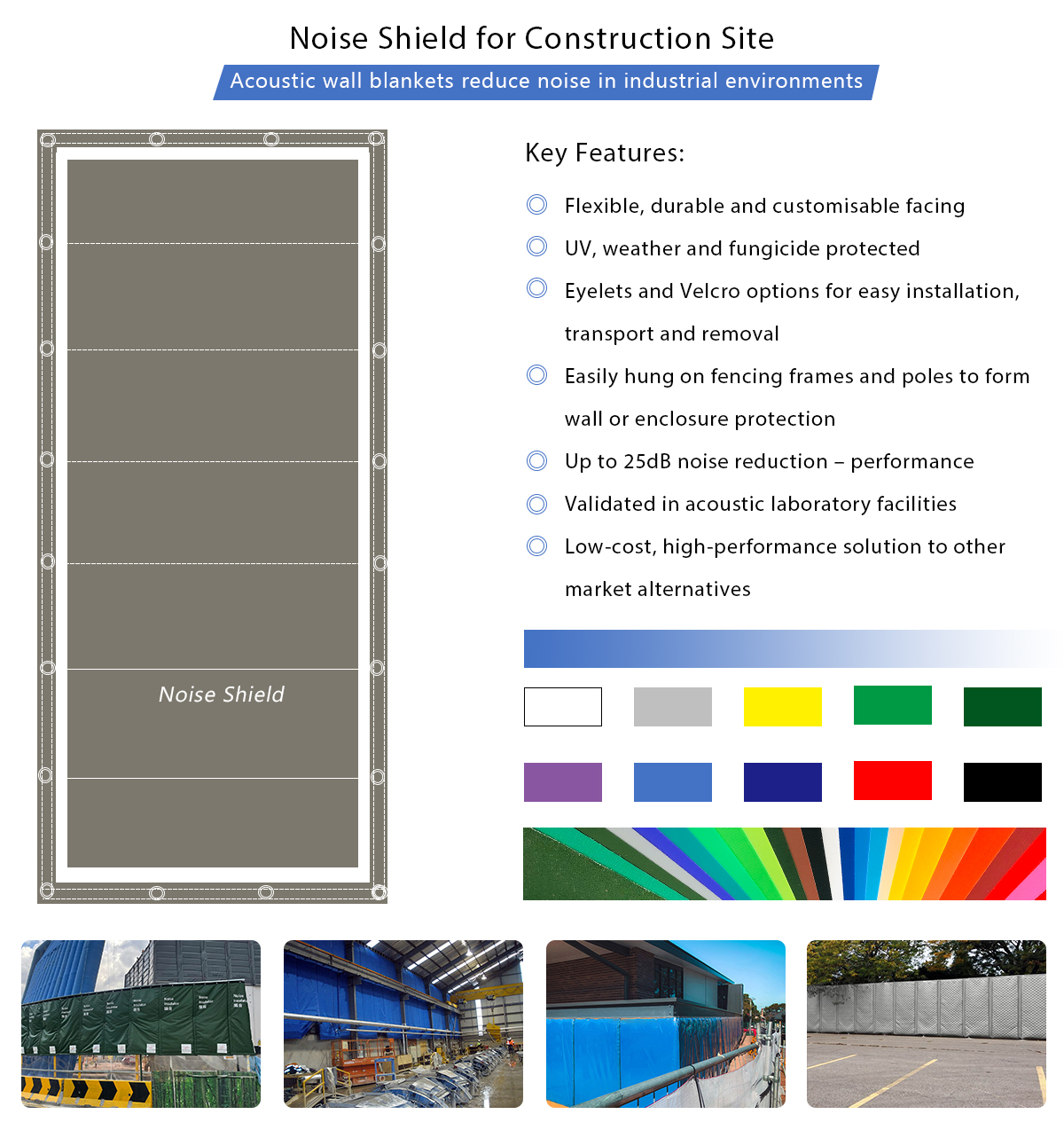 Noise Shield for Construction Site Buy outdoor sound blanket